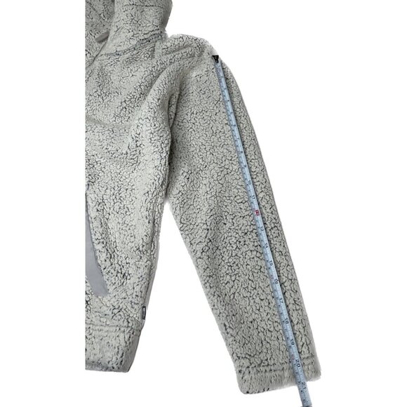 The North Face fleece sherpa full zip jacket women medium vintage grey - Picture 8 of 12